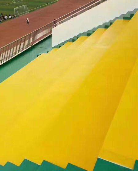 阜城球场台阶翻新修补改造